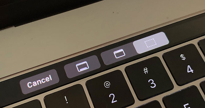 Chụp màn hình Macbook với Touch Bar