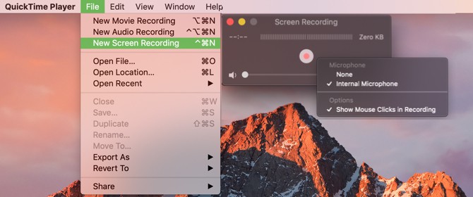 Quay phim màn hình Mac với QuickTime Player